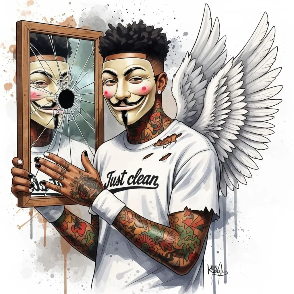 Der innere Kampf mit der Sucht als Teil der Polytoxikomanie Erfahrung.