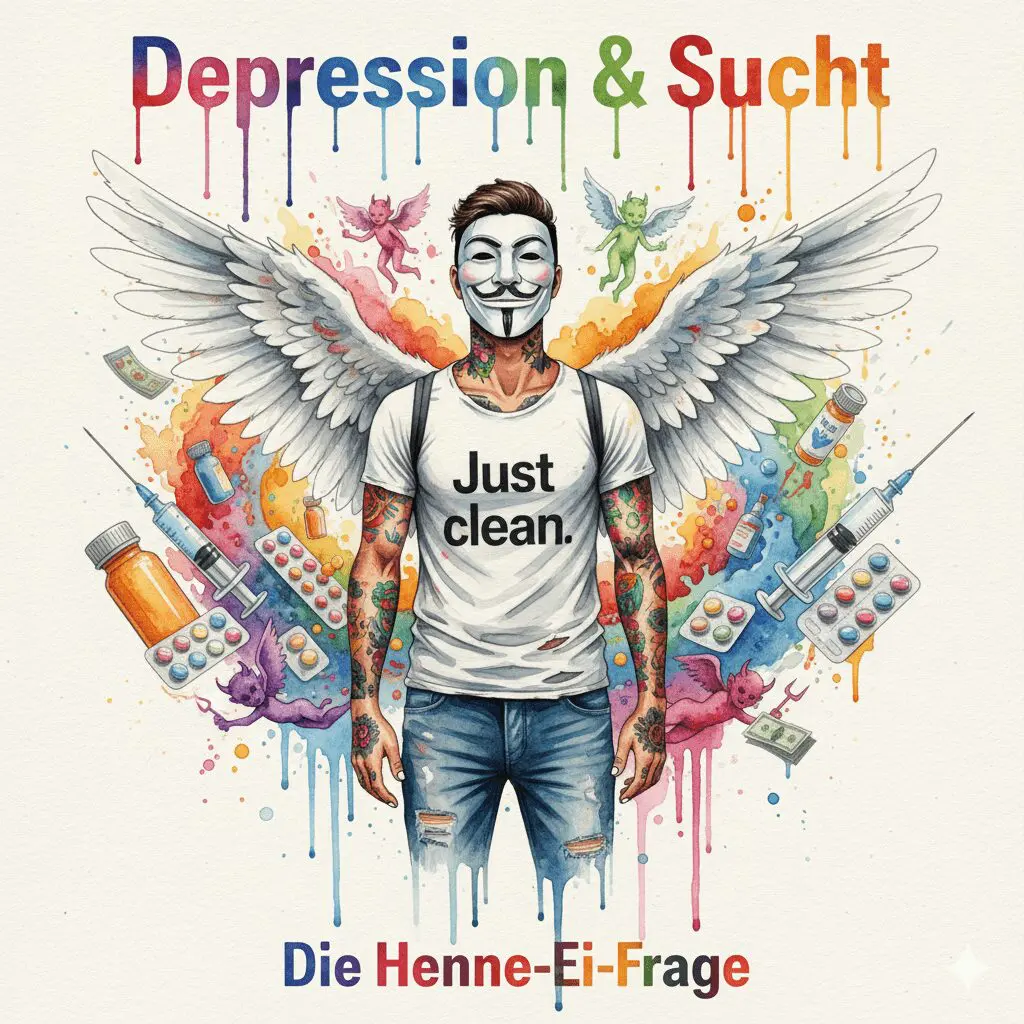 Depression & Sucht: Die Henne-Ei-Frage und mein Weg aus der doppelten Hölle