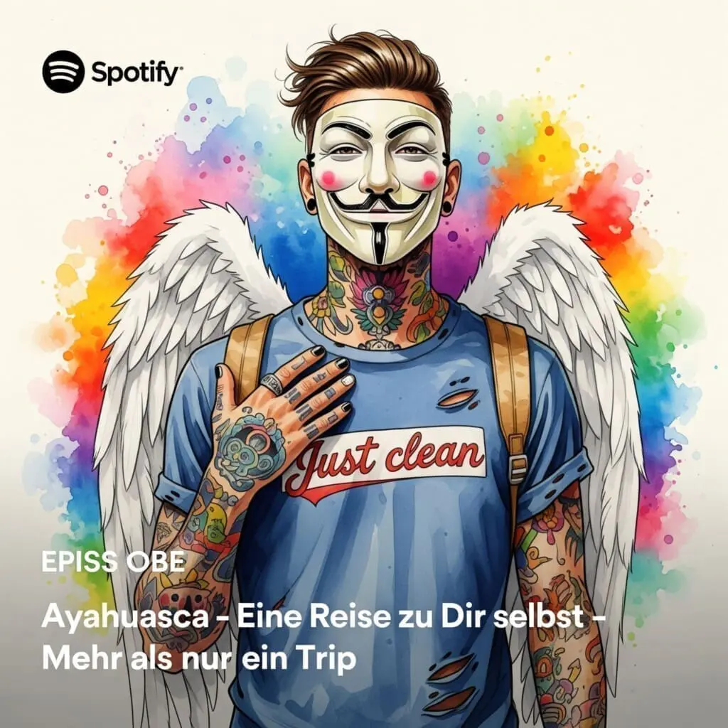 Ayahuasca: Eine Reise zu Dir selbst – Mehr als nur ein Trip. Podcast und Artikel Titelbild