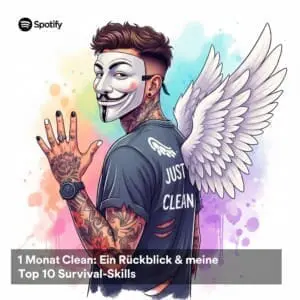 1 Monat clean: Ein Rückblick & meine Top 10 Survival-Skills - Tagebuch und Podcast Titelbild