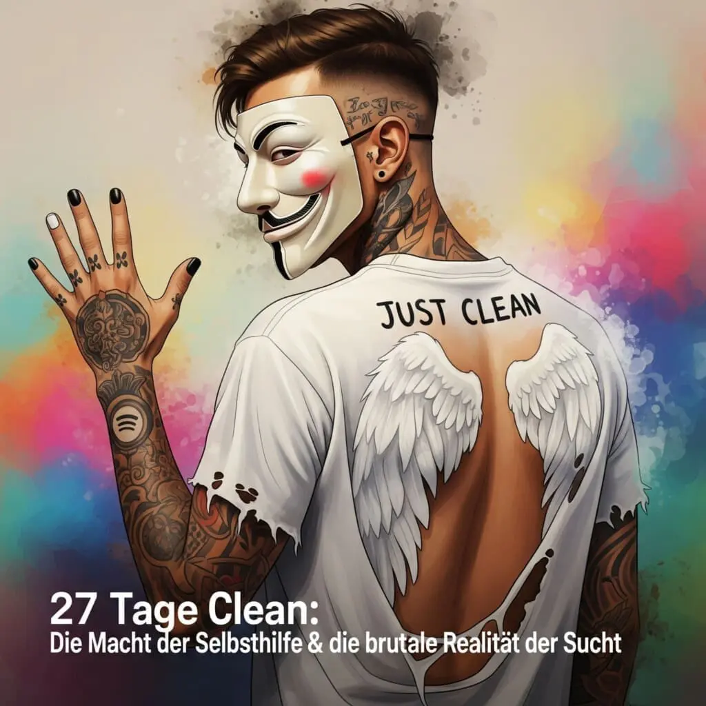 27 Tage clean: Die Macht der Selbsthilfe & die brutale Realität der Sucht - Tagebuch und Podcast Titelbild