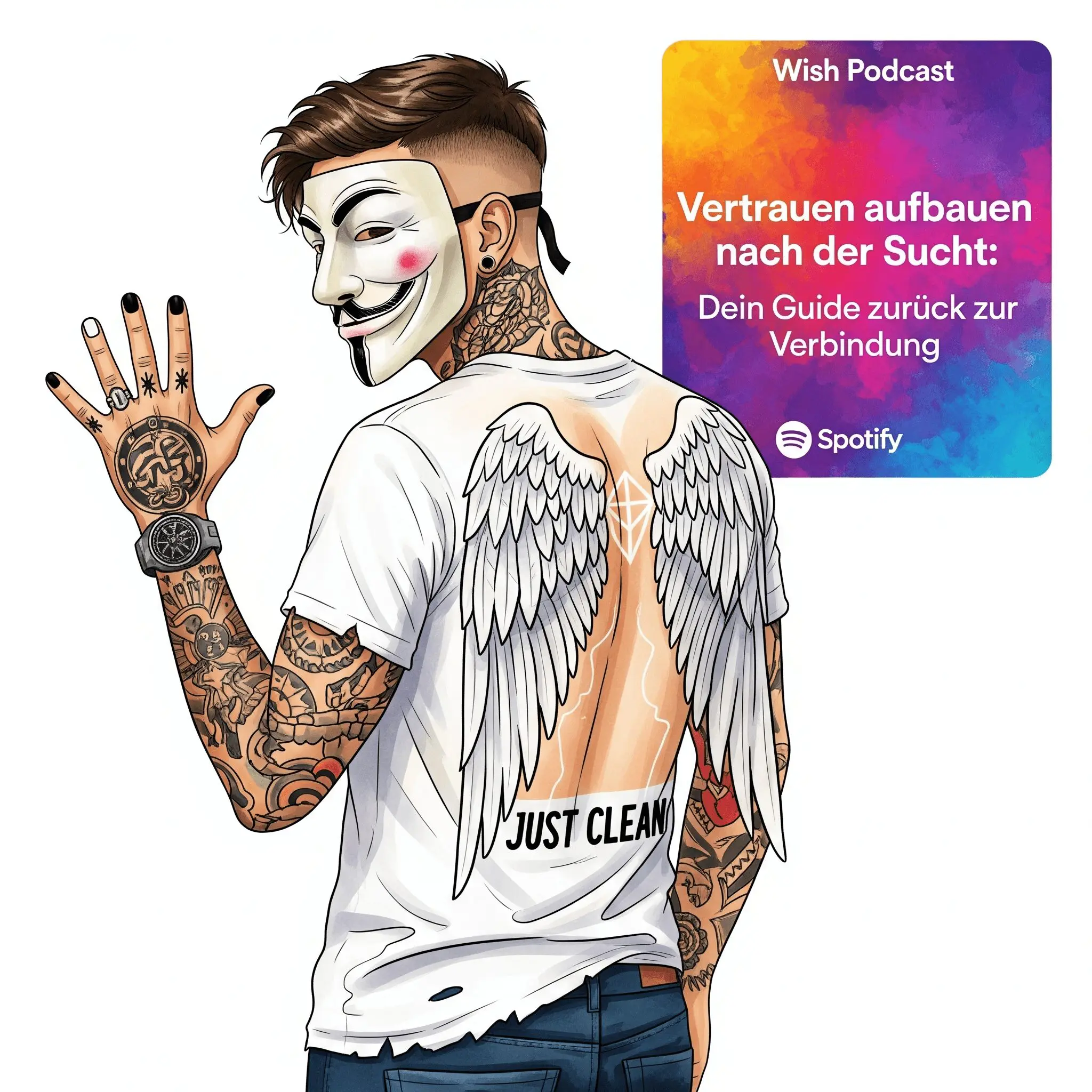 Vertrauen aufbauen nach der Sucht: Dein Guide zurück zur Verbindung. Podcast und Artikel Titelbild