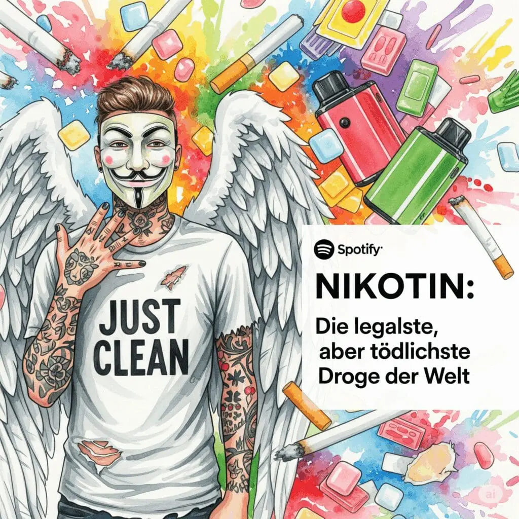 Nikotin: Die legalste, aber tödlichste Droge der Welt. Podcast und Artikel Titelbild