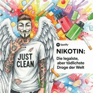 Nikotin: Die legalste, aber tödlichste Droge der Welt. Podcast und Artikel Titelbild