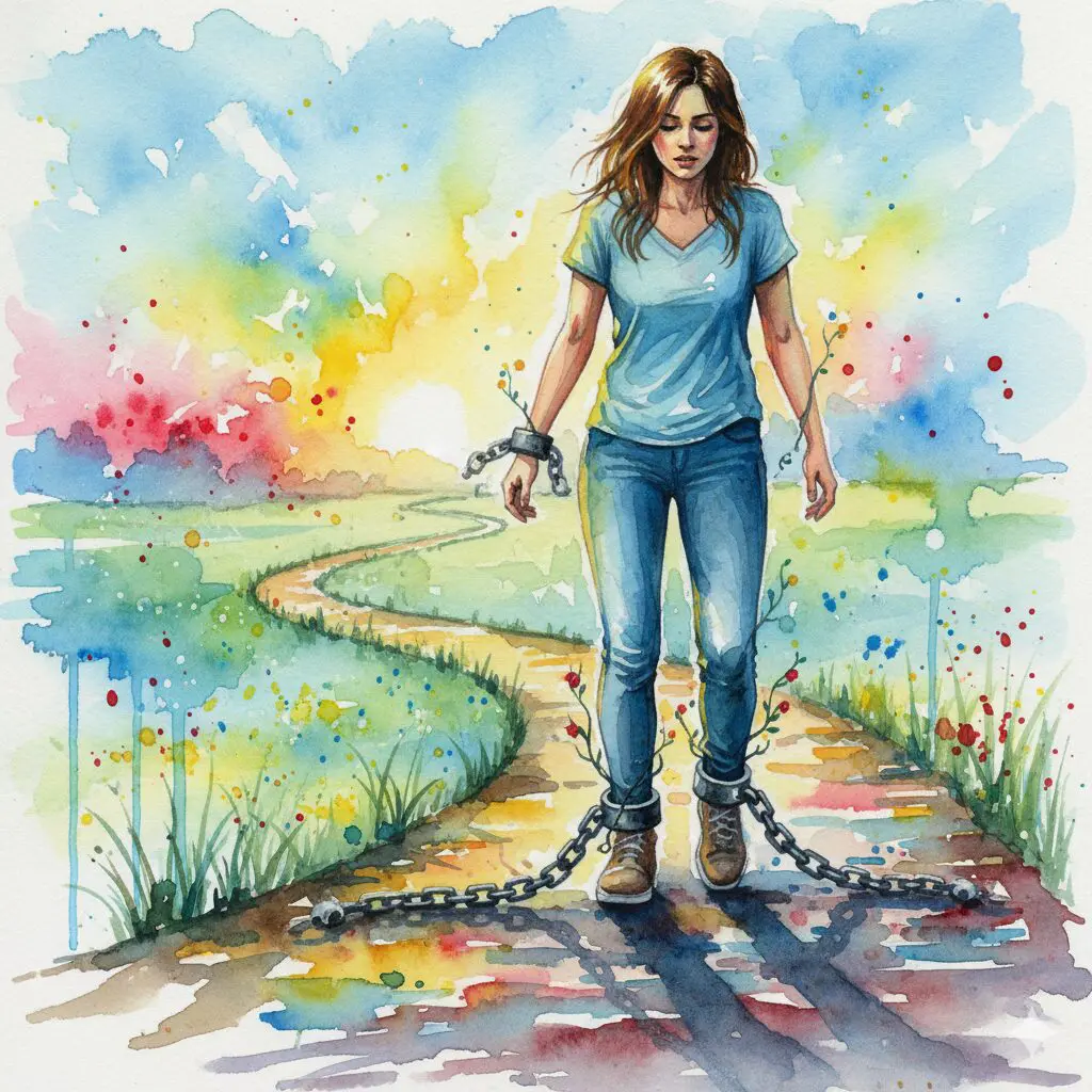 Symbolische Darstellung der schleichenden Abhängigkeit von langwirksamen Benzodiazepinen wie Clonazepam.