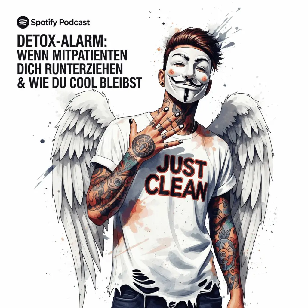 Detox-Alarm: Wenn Mitpatienten Dich runterziehen & wie Du cool bleibst. Podcast und Artikel Titelbild