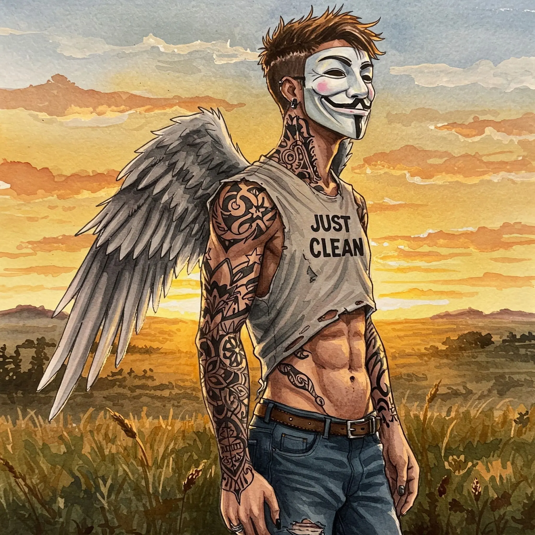 Junge Person schaut hoffnungsvoll in Sonnenuntergang nach Suchtüberwindung. Suchtüberwindung, Neuanfang, Hoffnung, clean sein, Achtsamkeit, Identität, Zukunft