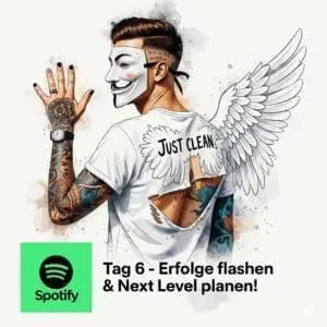 Tag 6: Erfolge flashen & Next Level planen! 🏆🎉. Podcast und Artikel Titelbild