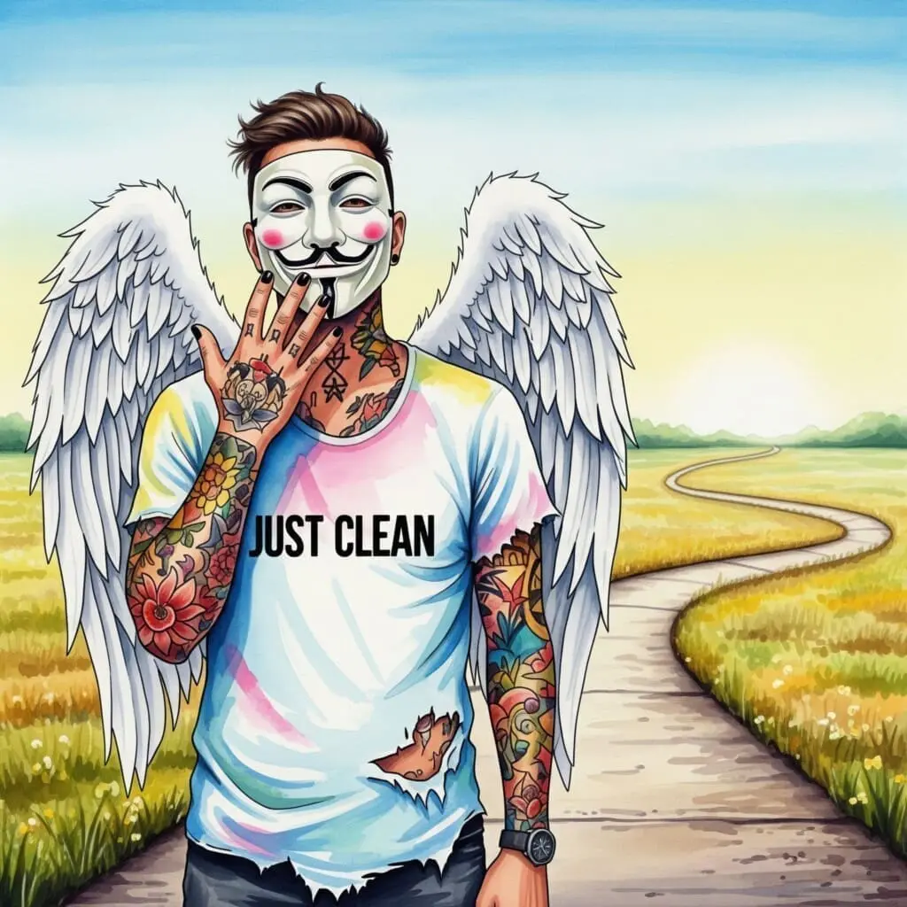 Eine Person steht am Ende eines Weges und blickt auf eine weite, sonnige und offene Landschaft. Symbolisiert die hoffnungsvolle Zukunft und die neuen Möglichkeiten. "hoffnungsvolle Zukunft", "neues Leben als Angehöriger", "Weg in die Freiheit"