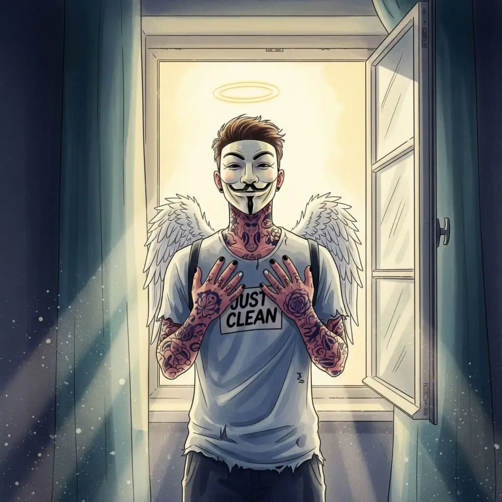 Ein leicht geöffnetes Fenster, durch das ein Sonnenstrahl in einen ansonsten eher dunklen Raum fällt. Symbolisiert das "offene Fenster" für ein Gespräch. "richtiger Moment für Gespräch", "Motivation zur Therapie aufbauen", "CRAFT Technik"