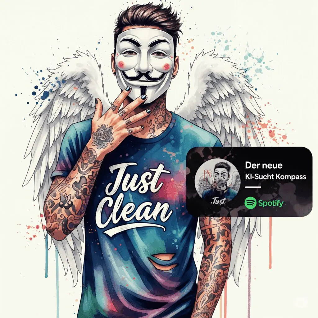 Verloren im Info-Dschungel? Der neue KI-"Sucht-Kompass" zeigt dir den Weg. Podcast und Artikel Titelbild