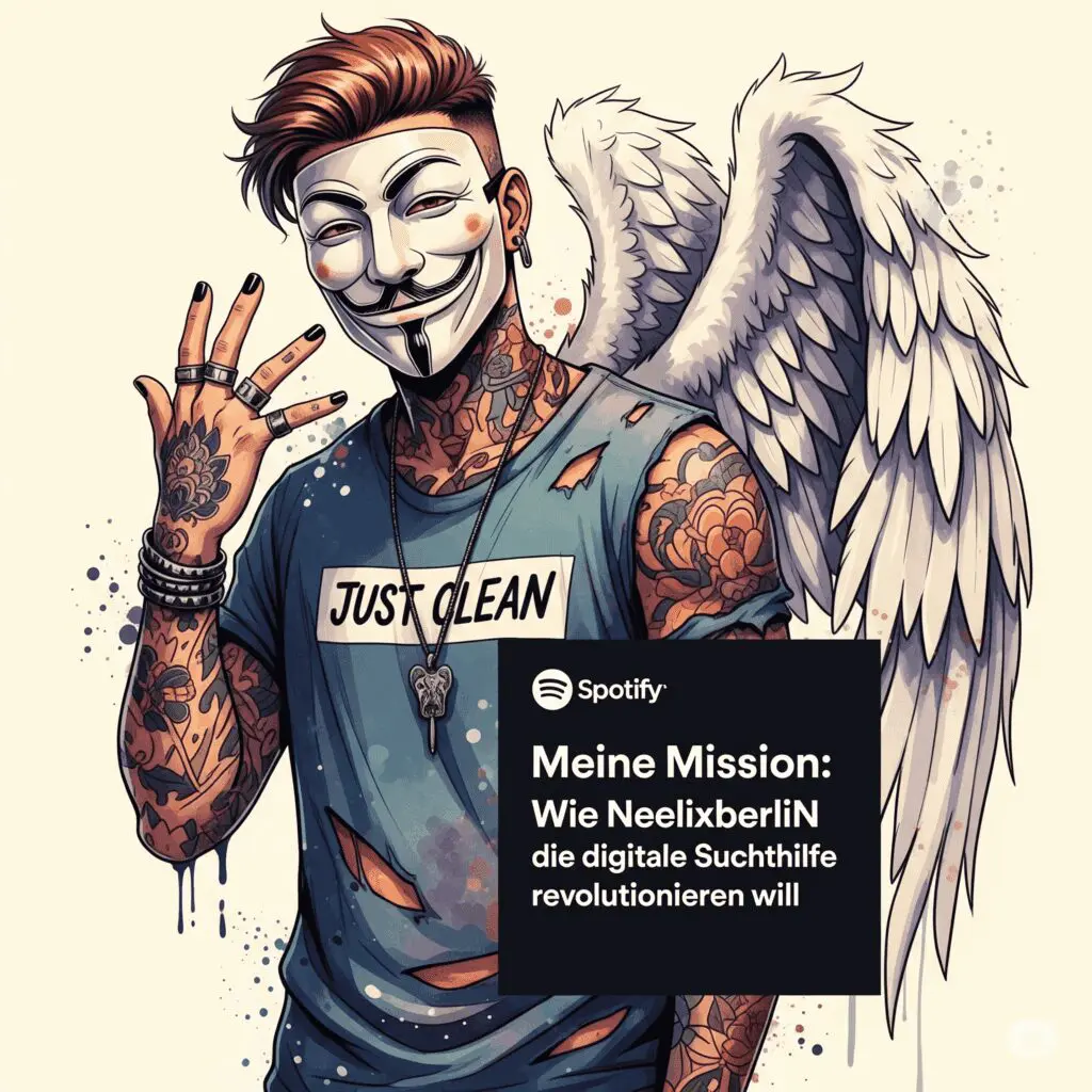 Meine Mission: Wie NeelixberliN die digitale Suchthilfe revolutionieren will. Podcast und Artikel Titelbild
