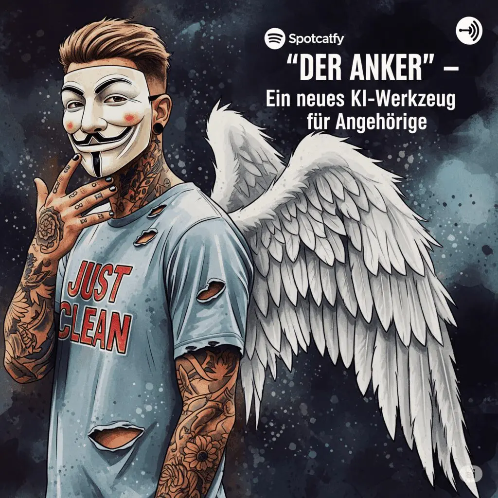 Wenn die Sucht eines anderen dein Leben bestimmt: "Der Anker" – Ein neues KI-Werkzeug für Angehörige. Podcast und Artikel Titelbild