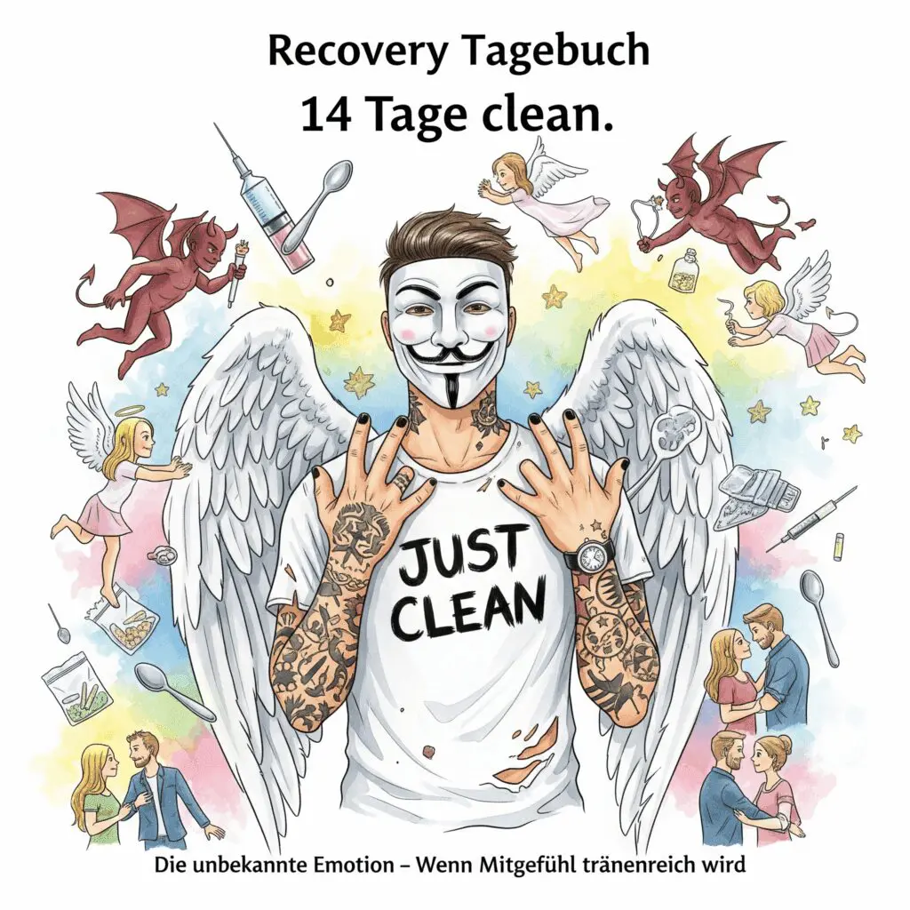 Recovery Tagebuch 14 Tage clean: Die unbekannte Emotion - Wenn Mitgefühl tränenreich wird