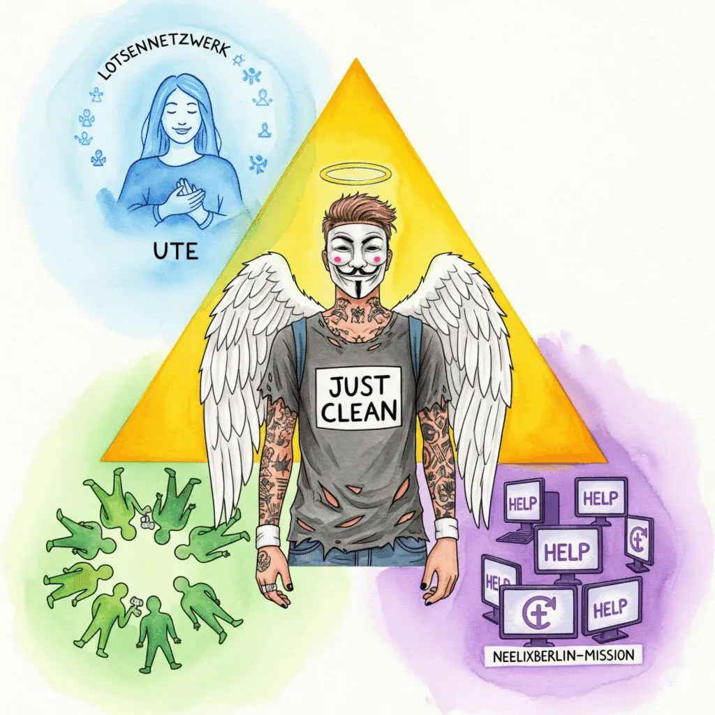 Support Dreieck Ute Lotsennetzwerk Selbsthilfegruppe NeelixberliN Mission Stabilität Hoffnung Recovery