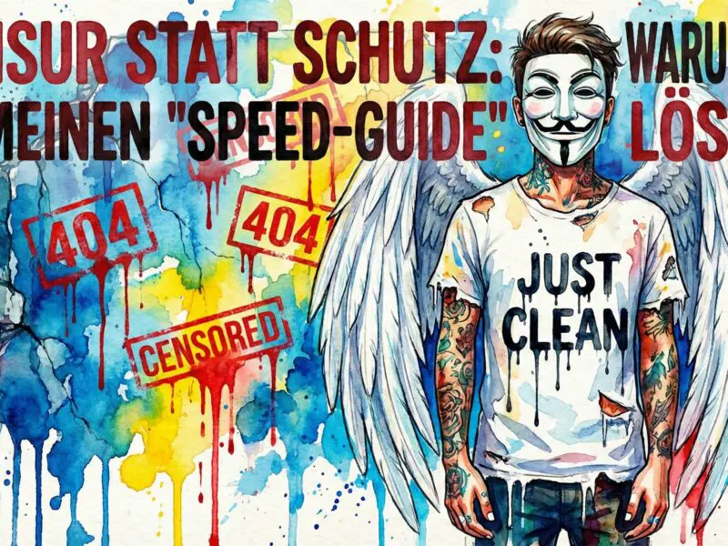 Zensur statt Schutz: Warum die EU meinen „Speed-Guide“ löscht & warum das TÖDLICH ist – Ein Rant über Politik vs. Realität