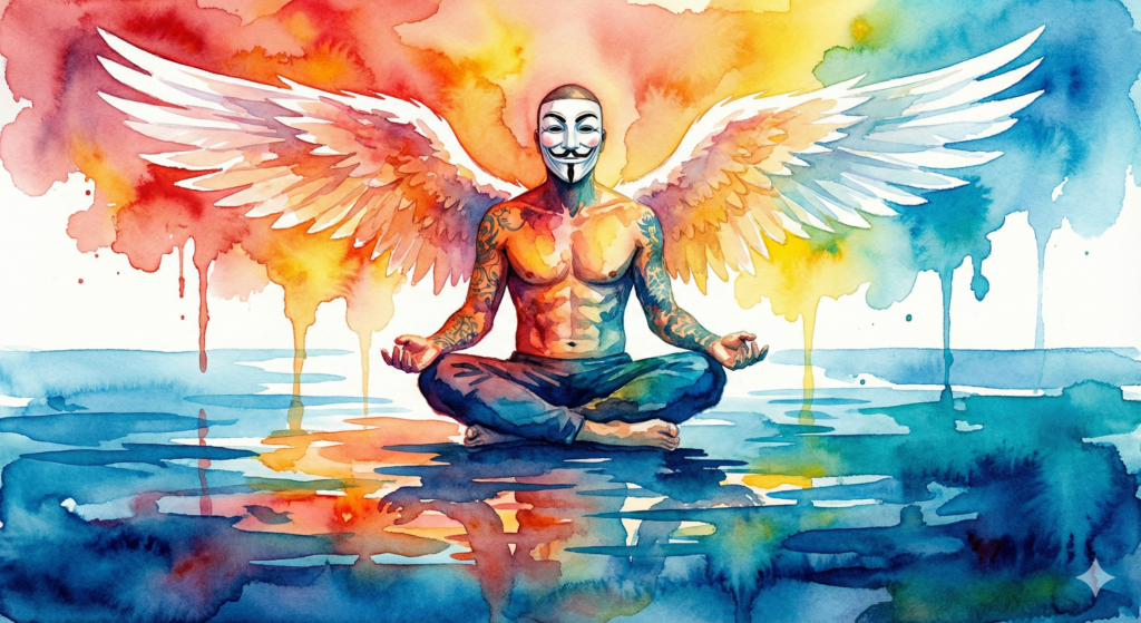 NeelixberliN praktiziert Entspannungstechniken für eine sanfte Landung nach dem Amphetamin-Konsum.