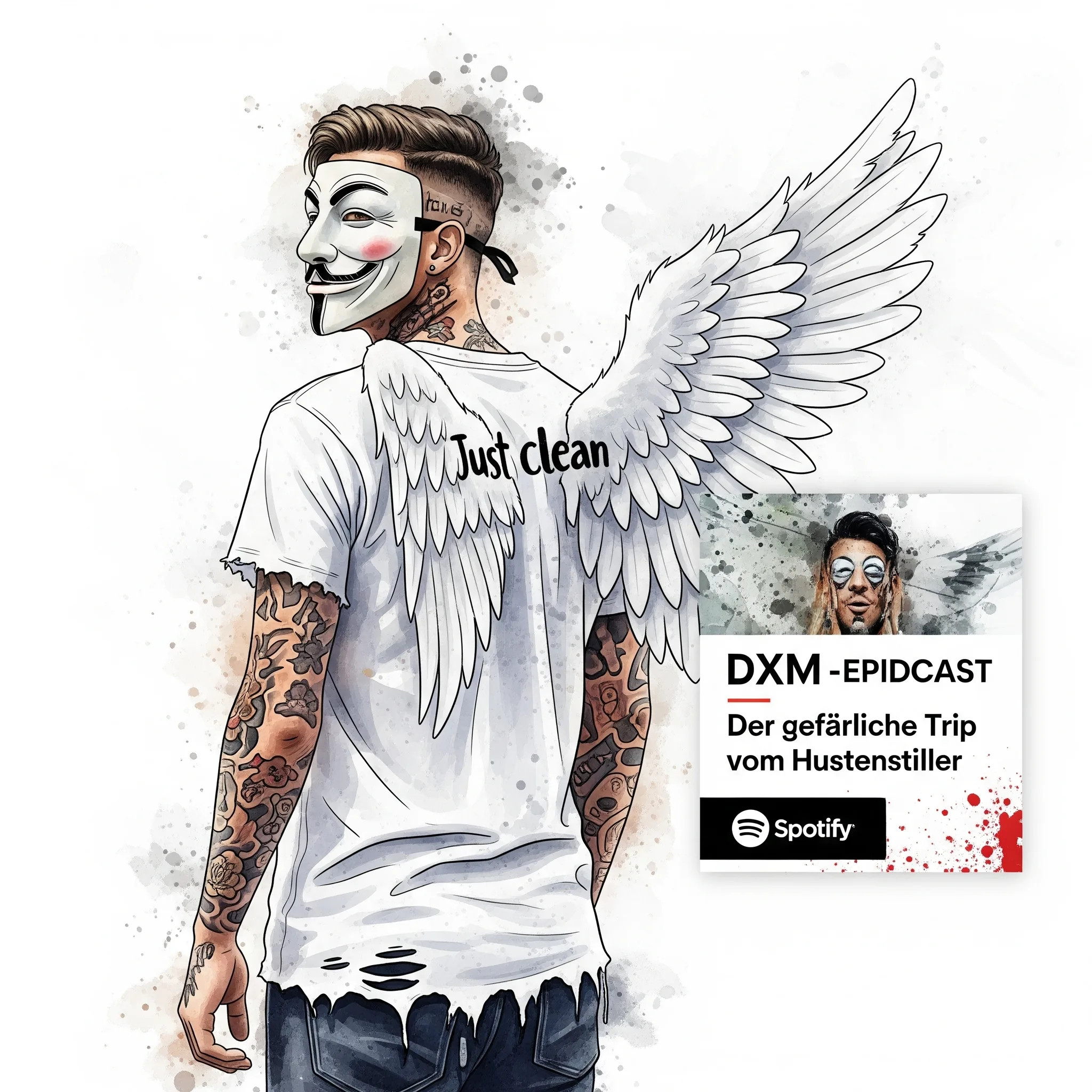 DXM: Der gefährliche Trip aus der Hustensaft-Flasche. Podcast und Artikel Titelbild