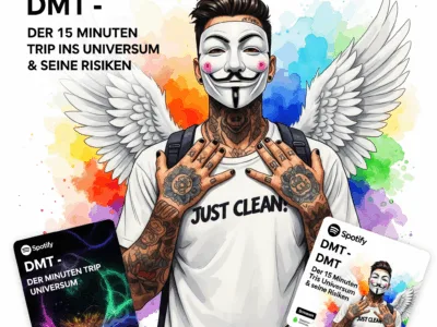 DMT: Der 15-Minuten-Trip ins Universum & seine Risiken. Podcast und Artikel Titelbild