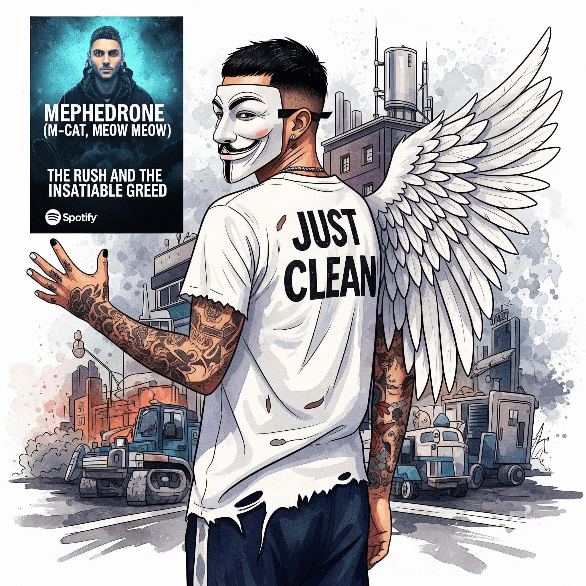 Mephedron (M-Cat, Meow Meow): Der Rausch und die unstillbare Gier. Podcast und Artiel Titelbild