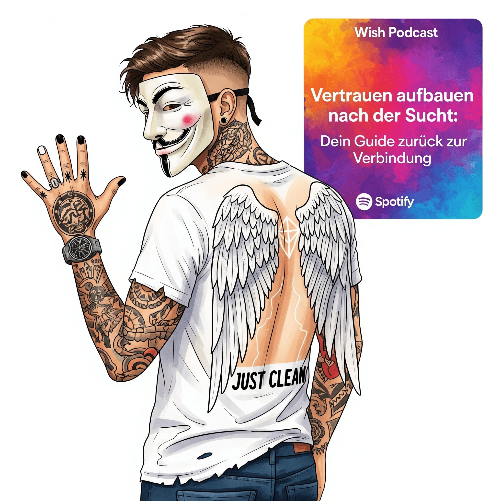 Vertrauen aufbauen nach der Sucht: Dein Guide zurück zur Verbindung. Podcast und Artikel Titelbild