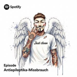 Antiepileptika-Missbrauch: Die unterschätzte Sucht aus dem Medizinschrank. Podcast und Artikel Titelbild