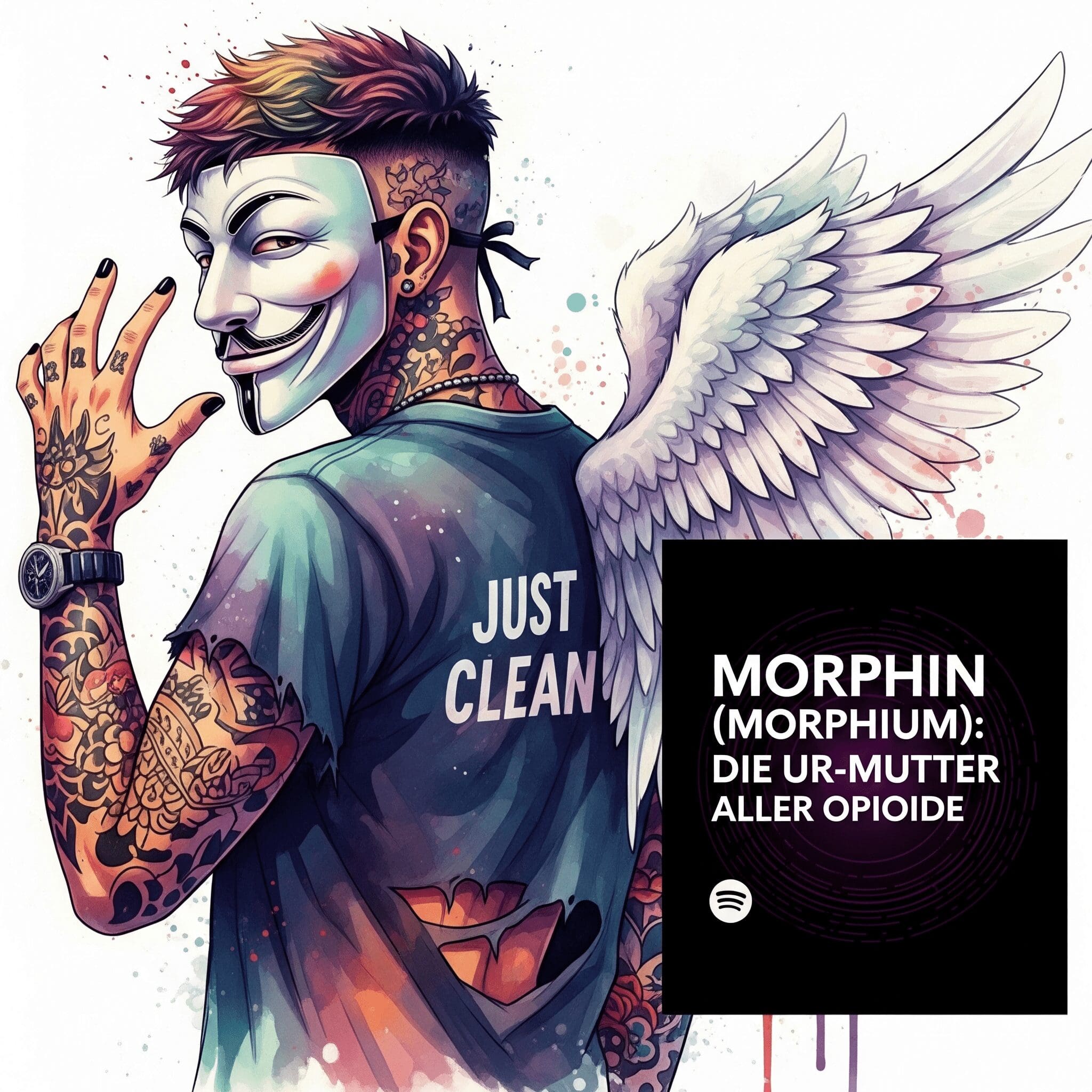 Morphin (Morphium): Die Ur-Mutter aller Opioide. Podcast und Artikel Titelbild