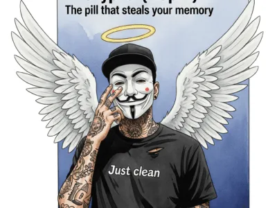 Rohypnol ("Rupis"): Die Pille, die dir dein Gedächtnis klaut. Podcast und Artikel Titelbild