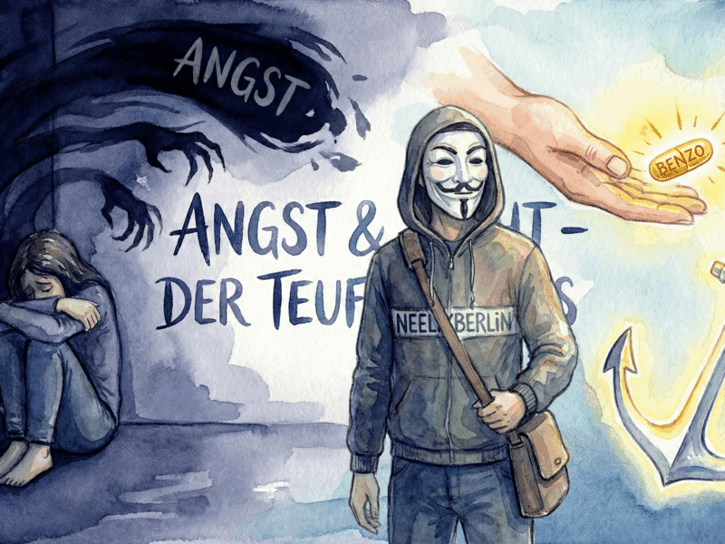 Angst und Drogen: Der Teufelskreis der Selbstmedikation (Warum dein Joint die Panik füttert)