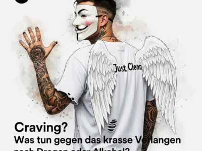 Craving? Was tun gegen das krasse Verlangen nach Drogen oder Alkohol? Podacst und Artikel Titelbild