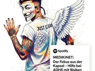 Medikinet: Der Fokus aus der Kapsel – Hilfe bei ADHS mit Risiken. Podcast und Artikel Titelbild