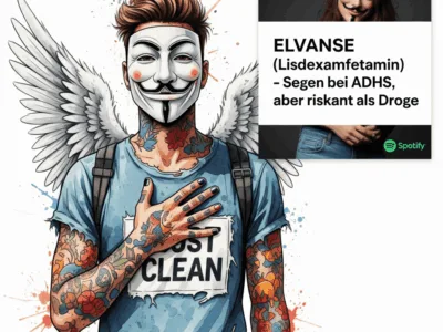 Elvanse (Lisdexamfetamin): Segen bei ADHS, aber riskant als Droge. Podcast und Artikel Titelbild