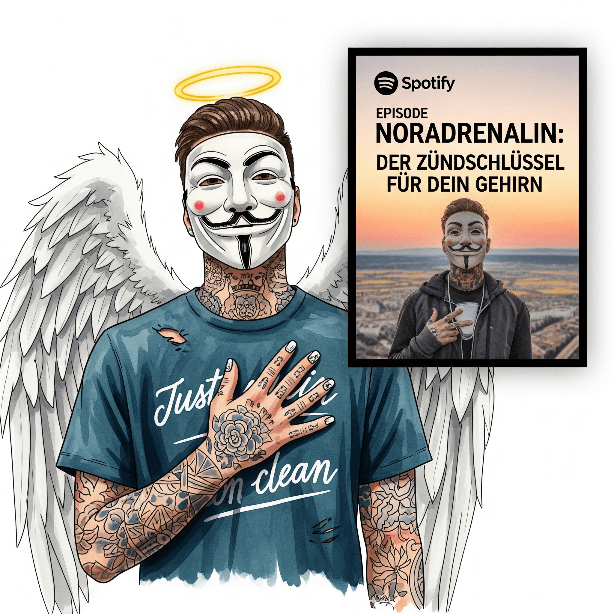 Noradrenalin: Der Zündschlüssel für dein Gehirn. Podcast und Artikelbild