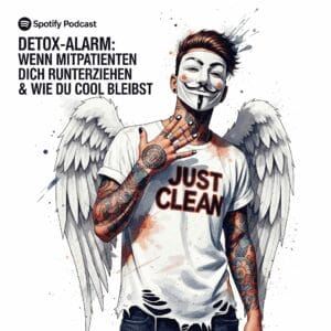 Detox-Alarm: Wenn Mitpatienten Dich runterziehen & wie Du cool bleibst. Podcast und Artikel Titelbild