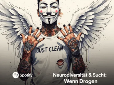 Neurodiversität & Sucht: Wenn Drogen die einzige Ruhe im Chaos sind. Podcast und Artikel Titelbild