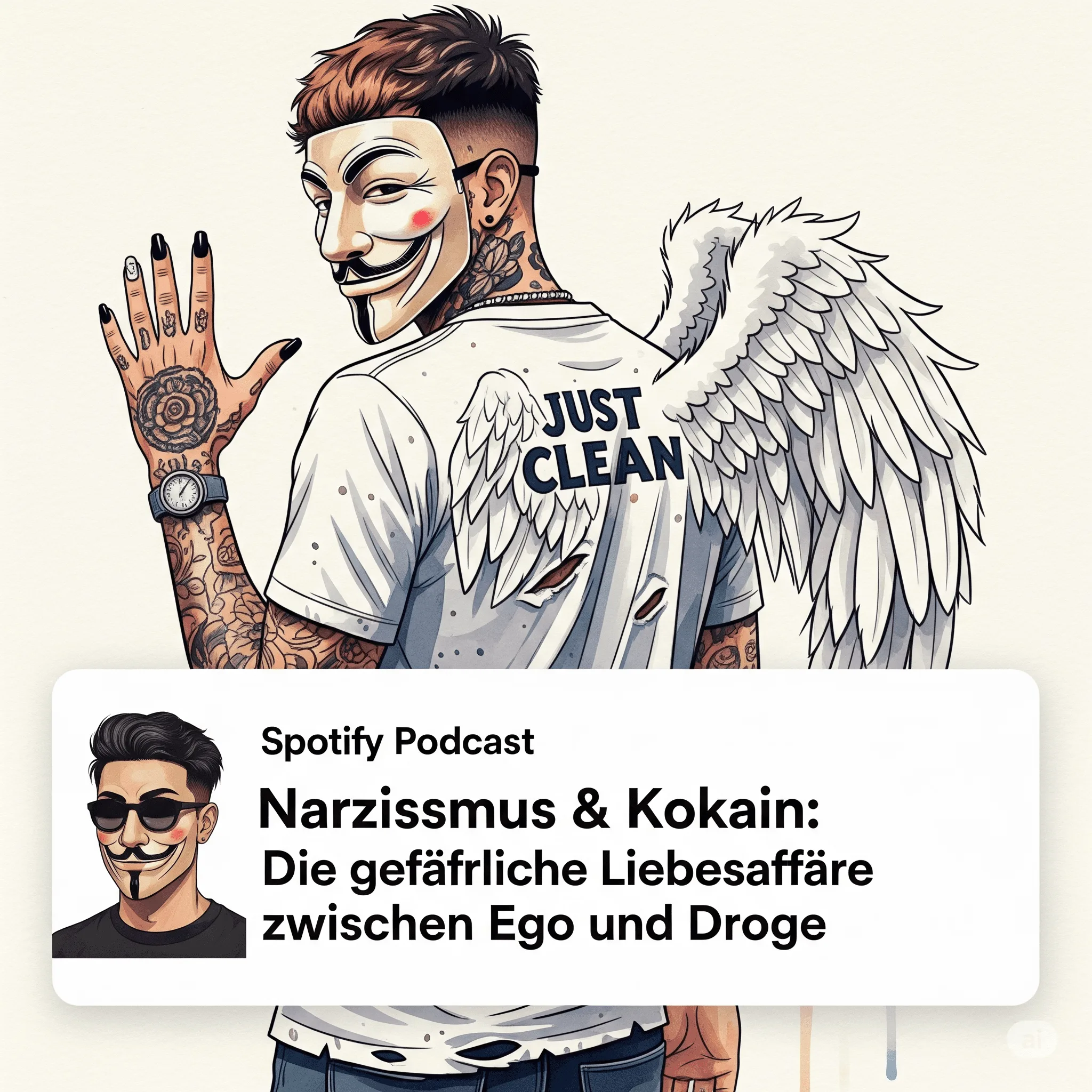 Narzissmus & Kokain: Die gefährliche Liebesaffäre zwischen Ego und Droge