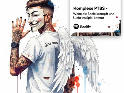 Komplexe PTBS: Wenn die Seele krampft – und Sucht ins Spiel kommt. Podcast und Artikel Titelbild