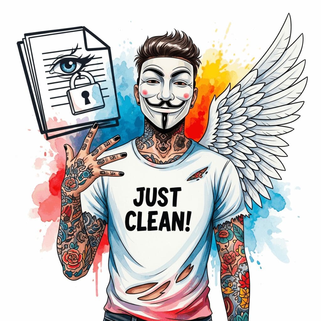 Eine stilisierte Grafik einer Akte mit einem gebrochenen Schloss oder einem unbefugten Auge, das hineinschaut. Symbolisiert den Datenschutzbruch. "Datenschutzverletzung Psychiatrie", "Patientenakte", "Vertrauensbruch Arzt"