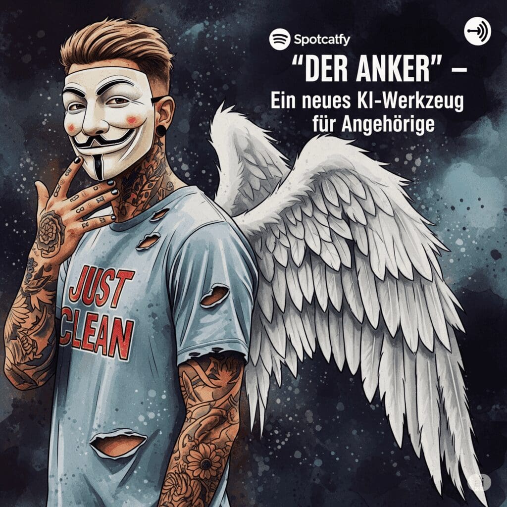 Wenn die Sucht eines anderen dein Leben bestimmt: "Der Anker" – Ein neues KI-Werkzeug für Angehörige. Podcast und Artikel Titelbild