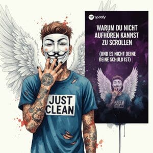 Warum du nicht aufhören kannst zu scrollen (und es nicht deine Schuld ist) Podcast und Artikel Titelbiild