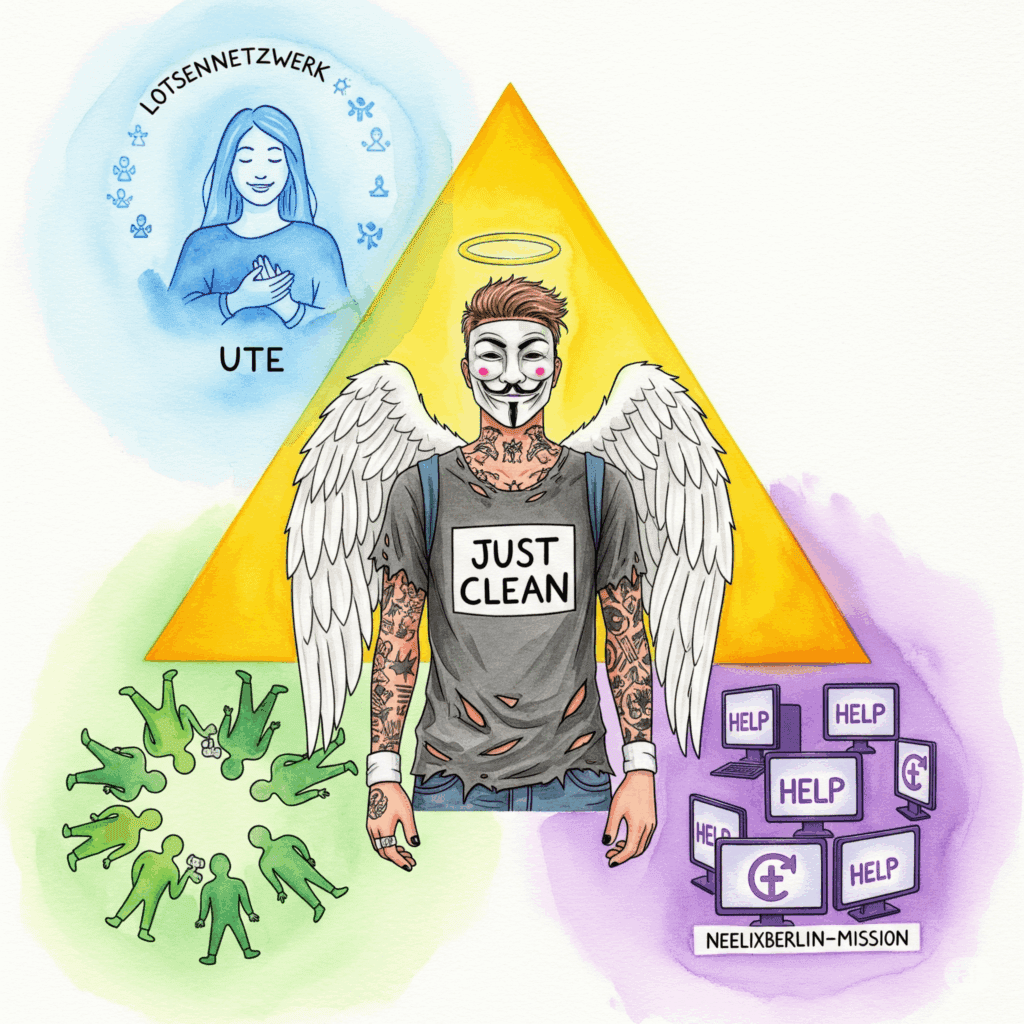 Support Dreieck Ute Lotsennetzwerk Selbsthilfegruppe NeelixberliN Mission Stabilität Hoffnung Recovery