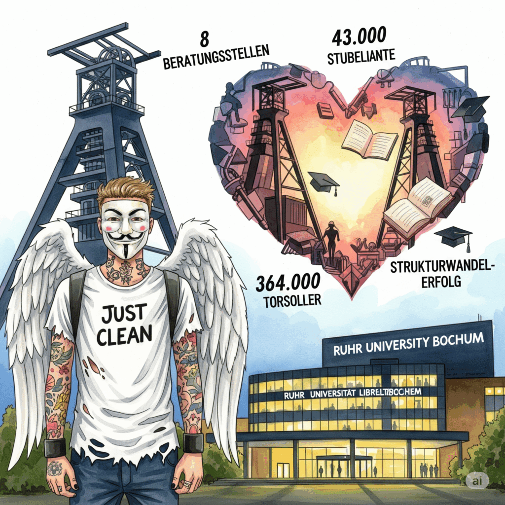 Bochum Universitätsstadt Suchthilfe RUB Campus Innovation Strukturwandel Erfolg Bergbau Bildung 2025