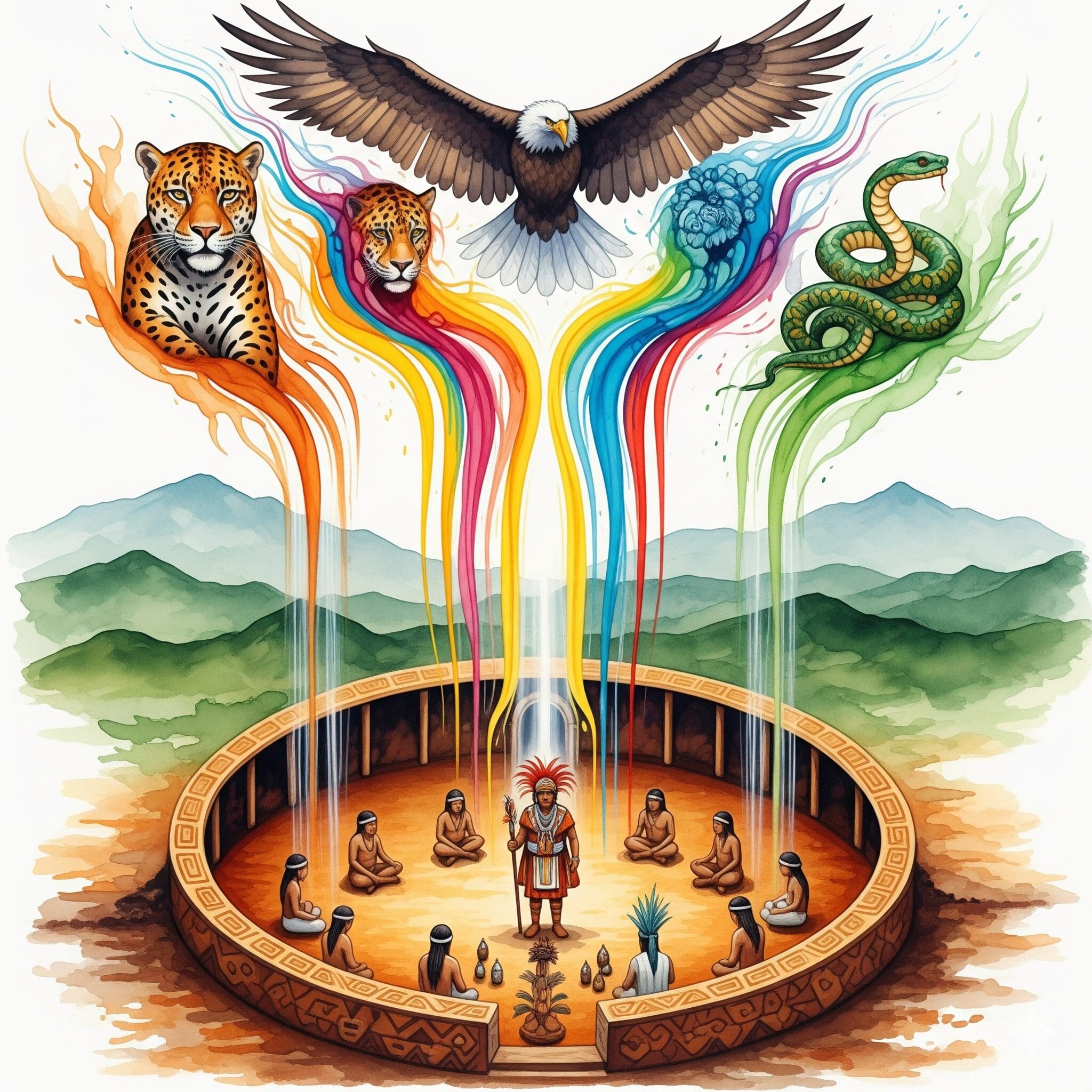 Yage Zeremonie Kolumbien Taita Maloka schamanisch traditionell Diplopterys cabrerana