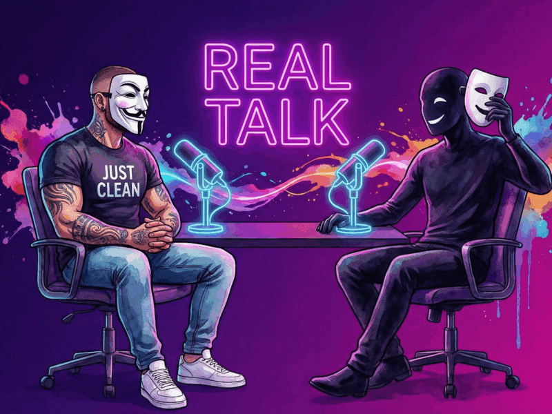 Podcast: Unmaskiert trifft NeelixberliN – Tacheles über Sucht & Wahrheit