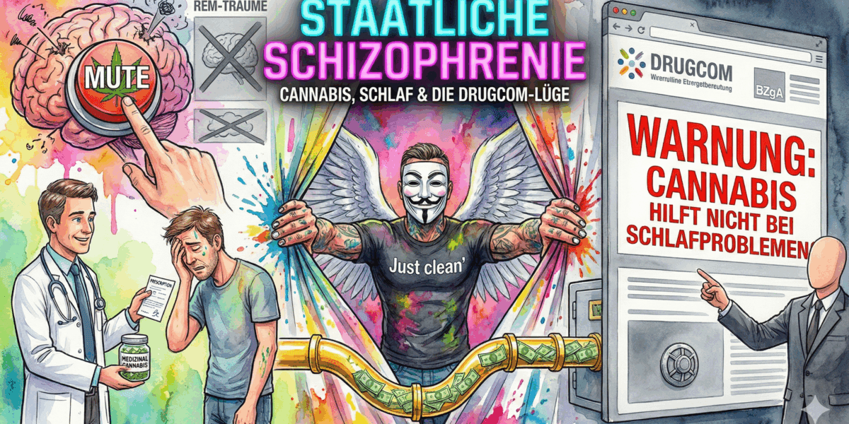 Staatliche Schizophrenie: Warum dein Arzt Cannabis verschreibt, aber Drugcom sagt „Es hilft nicht“