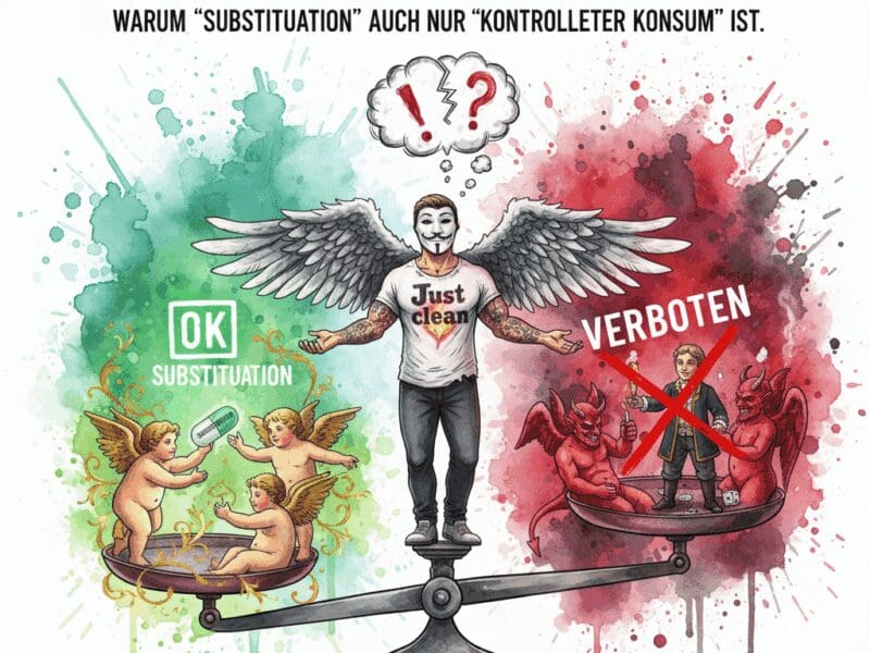 Die Abstinenz-Lüge: Warum „Kontrollierter Konsum“ das ist, was die Pharma „Substitution“ nennt
