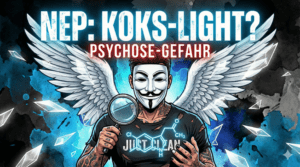 NeelixberliN warnt vor NEP N-Ethylpentedron mit Text Koks-Light Psychose Gefahr