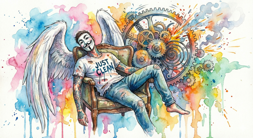 NeelixberliN beobachtet das überdrehte "Gehirn-Uhrwerk" während eines Amphetamin-Comedowns.