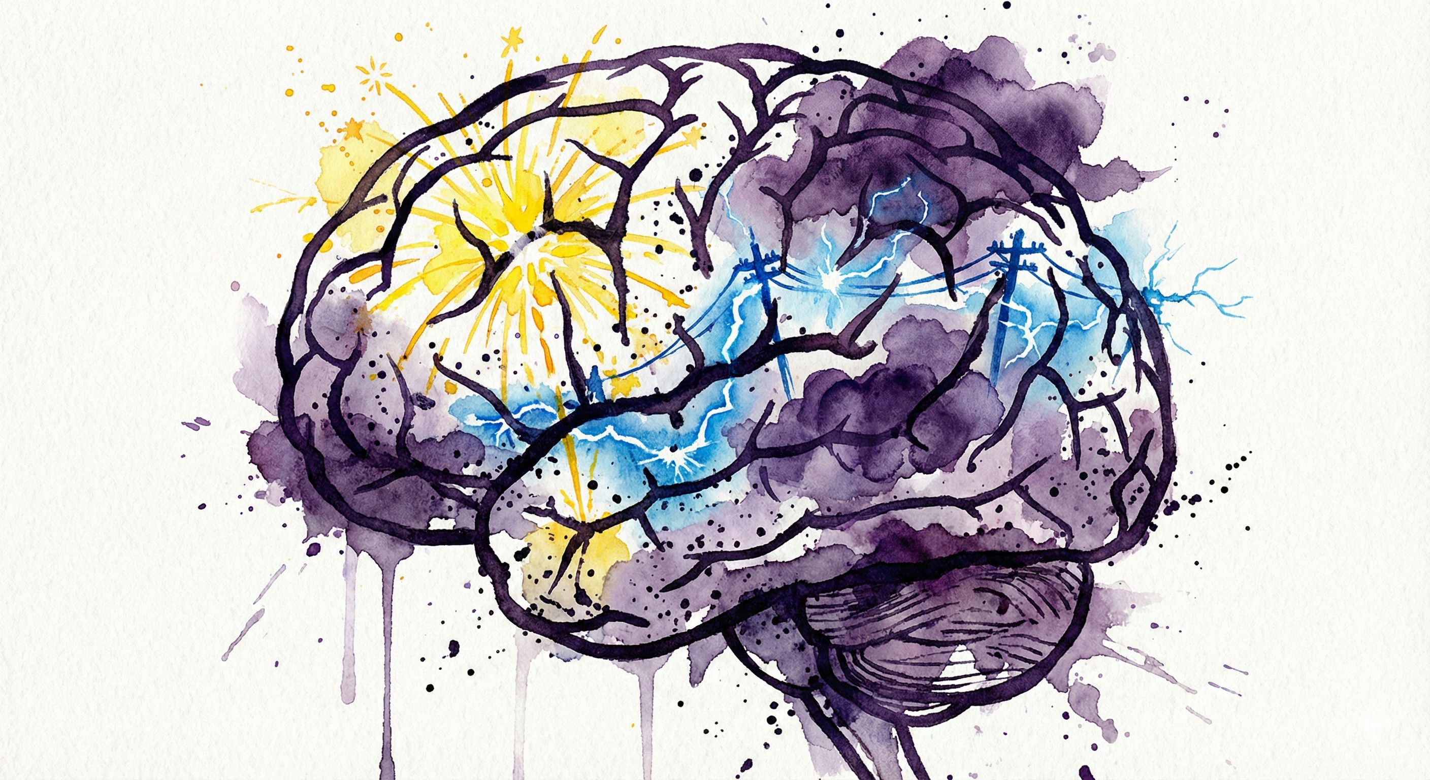 Neurobiologische Darstellung der Gehirnaktivität bei gleichzeitigem Konsum von Stimulanzien und Alkohol.